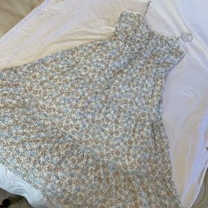 Audrey Parks from Francesca’s Floral lace-up front Sundress